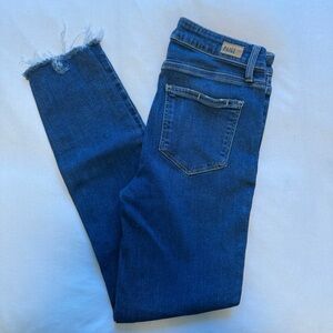 PAIGE Hoxton Ankle Frayed Hem Denim